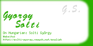 gyorgy solti business card